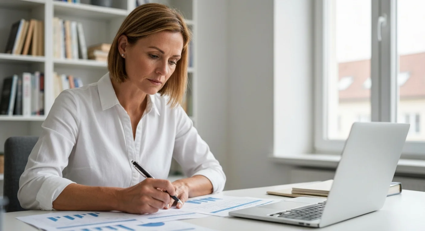 Projektträger bereitet einen ESF-Plus-Antrag mit Zahlen und Förderplan vor